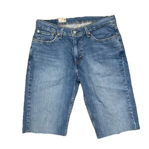 Levis 511 Cut Off Jean Shorts Jorts Medium Wash Denim Size 32 New With Tags